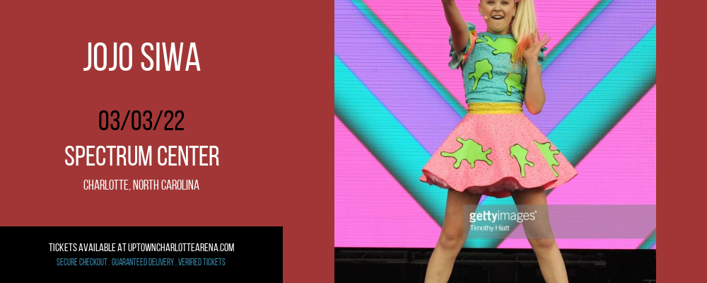 JoJo Siwa at Spectrum Center tickets JoJo Siwa at Spectrum Center