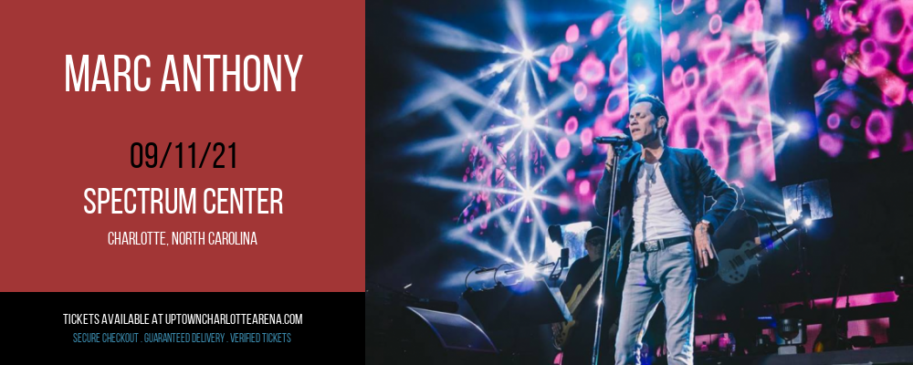 Marc Anthony at Spectrum Center tickets Marc Anthony at Spectrum Center