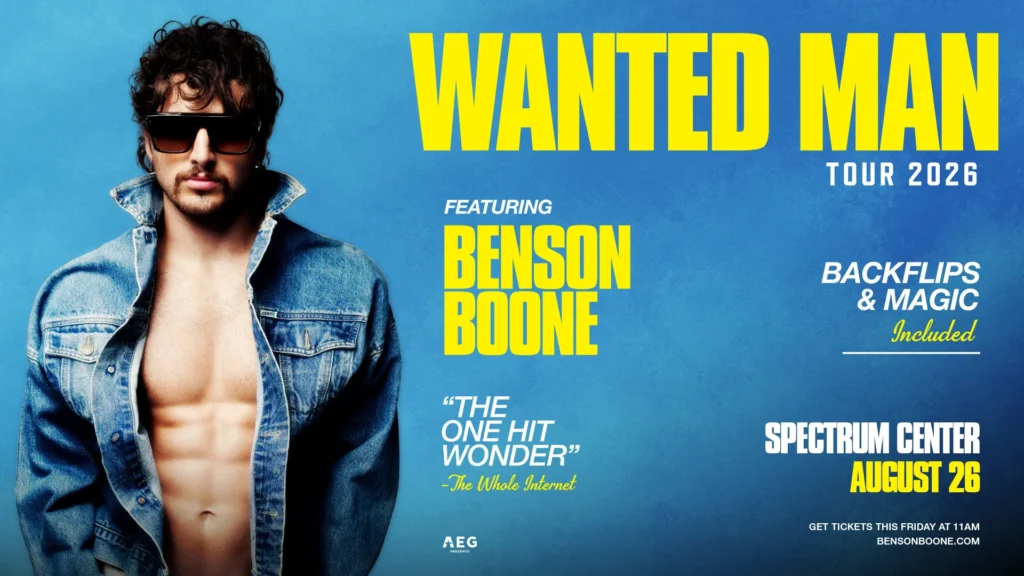 Benson Boone at Spectrum Center